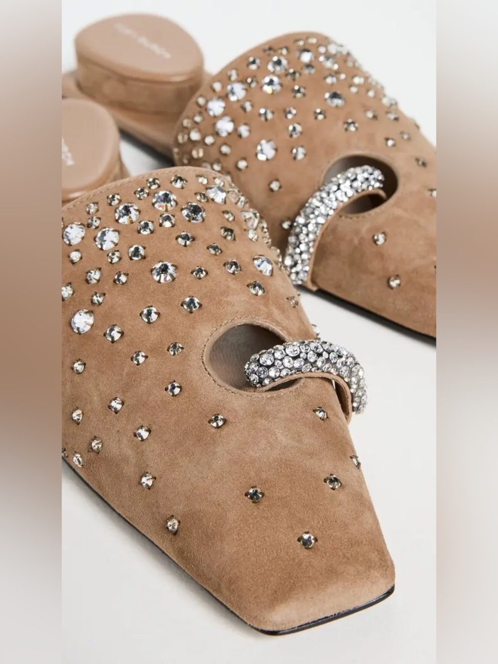 Tory Burch Pierced Crystal Mules - Picture 6 of 10